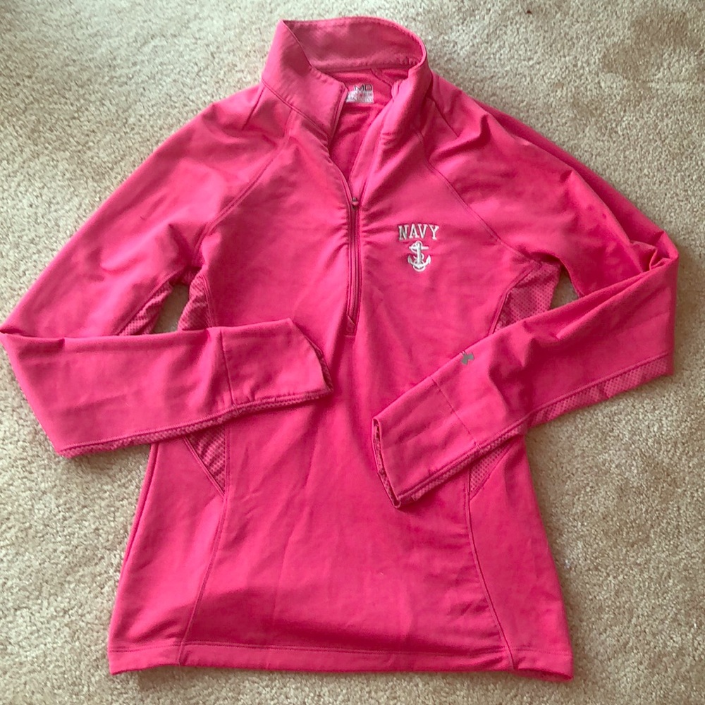 Under armour quarter zip with Navy logo